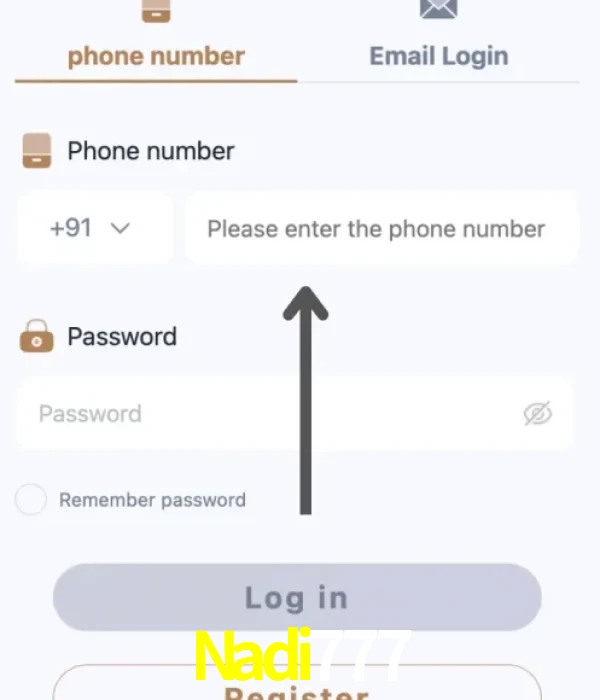 Nadi777 login